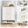 Shoe Cabinet, 6-Tier Shoe Organizer with Adjustable Shelves for Entryway - Image 7