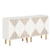 Sideboard Buffet, 58" Modern Storage Cabinet with Doors - Image 2