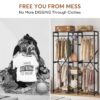 Freestanding Closet Organizer, 87" Garment Racks with Shelves - Image 7
