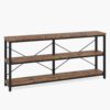 Sofa Table, 3 Tiers TV Stand Console Table - Image 3