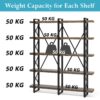 Bookshelf, Double Wide 5-Shelf Etagere Bookcase - Image 6