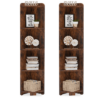 Corner Shelf, 5 Tier Wood Wall Corner Bookshelf Storage Rack - Image 11