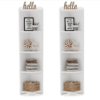 Corner Shelf, 5 Tier Wood Wall Corner Bookshelf Storage Rack - Image 8