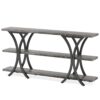Console Table, Industrial Entryway Sofa Table with 3-Tier Shelves - Image 8