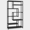 8-Shelves Staggered Bookshelf,  Industrial Etagere Bookcase - Image 12