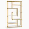 8-Shelves Staggered Bookshelf,  Industrial Etagere Bookcase - Image 8