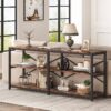 Console Table, 70.9 inch Long Sofa Table with Storage Shelves