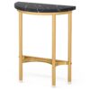 End Table, 20'' Half Round Faux Marble Side Table - Image 9
