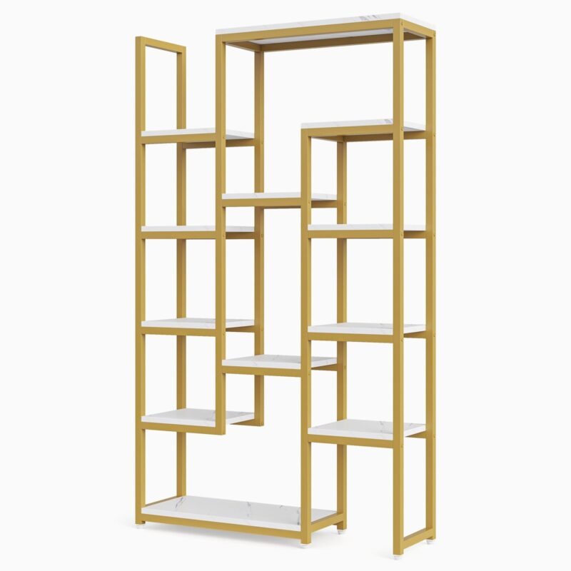 6-Tier Bookshelf 70.9 inch Tall Bookcase, 12-Shelf Display Shelves - Image 12