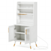 Kitchen Baker's Rack, 6 Tier Storage Cabinet with Power Outlet - Image 2