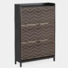 Shoe Cabinet, Freestanding Shoe Rack Organizer with 3 Flip Drawers - Image 8