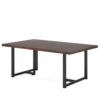Dining Table, Industrial Rectangular Kitchen Table for 4-6 People - Image 2
