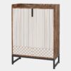 Shoe Cabinet, 25 Pairs Shoes Rack Organizer with Doors - Image 9