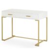 Computer Desk, Modern Writing Desk with Drawers - Image 7