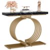 Console Table, 40 inch Entryway Sofa Table with Gold Base - Image 7