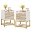 Nightstand, 2-Drawer Bedside End Table with Storage Shelf - Image 6