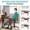 70.9" Computer Desk Study Table Gaming Desk with Monitor Stand - Image 6