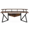 70.9" Computer Desk Study Table Gaming Desk with Monitor Stand - Image 8