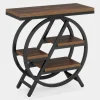 4-Tier End Table, Small Side Table Snack Table with Storage Shelves - Image 11