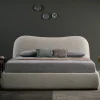 Upholstered king size bed with curved headboard With a Storage bed - Image 3