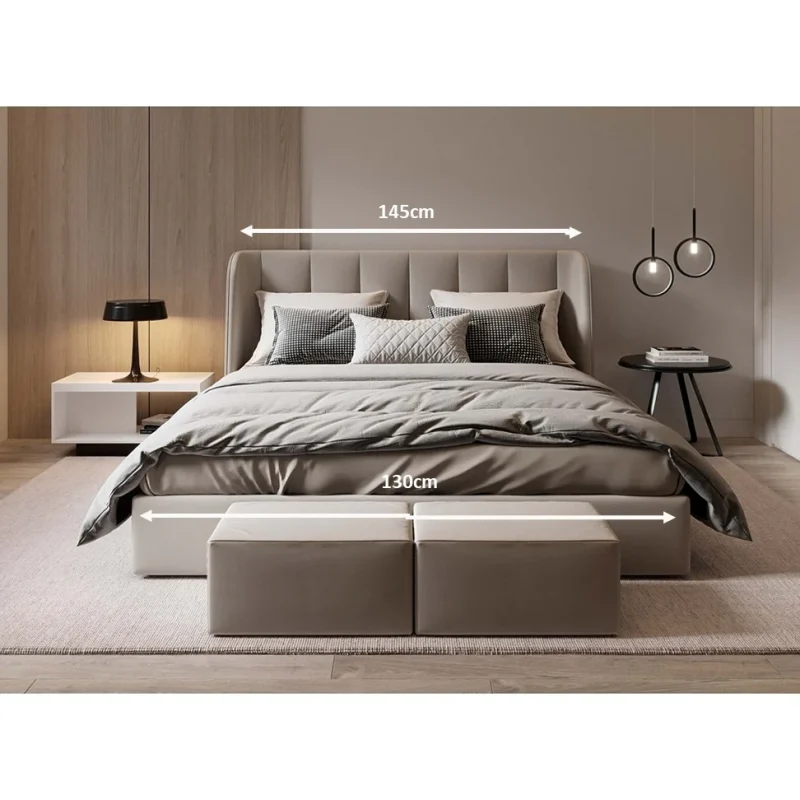 A stylish and modern bed, carefully designed to provide maximum comfort. Made from durable materials,