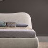 Upholstered king size bed with curved headboard With a Storage bed - Image 6